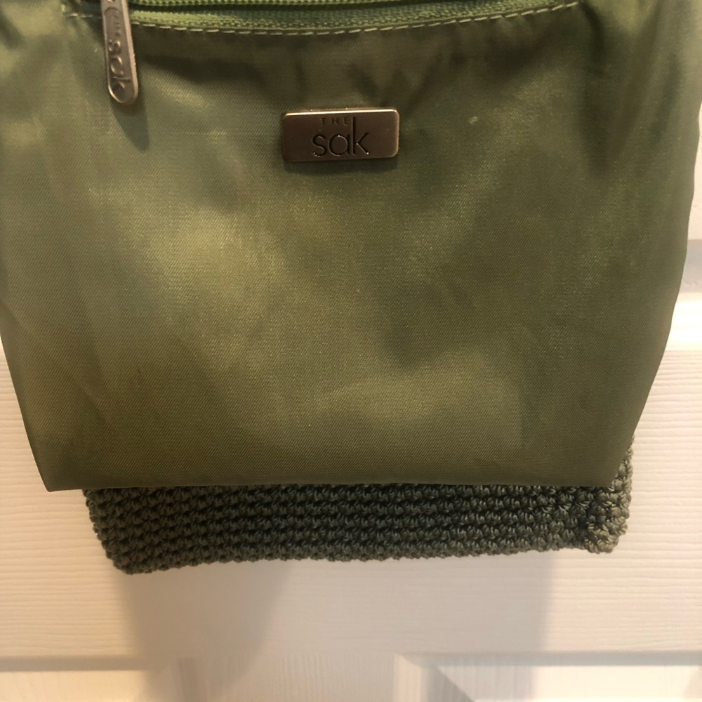 The Sak olive green crochet crossbody bag - Picture 5 of 11